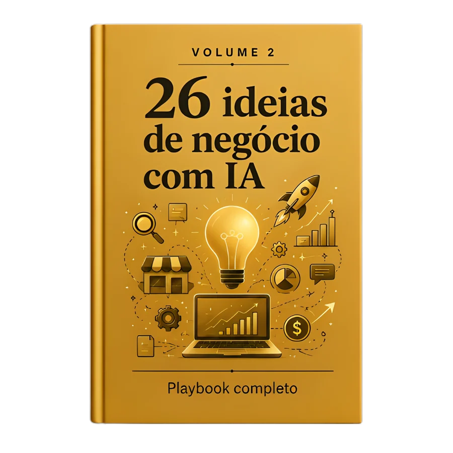 Capa do Volume 2: 26 ideias de negócio com IA